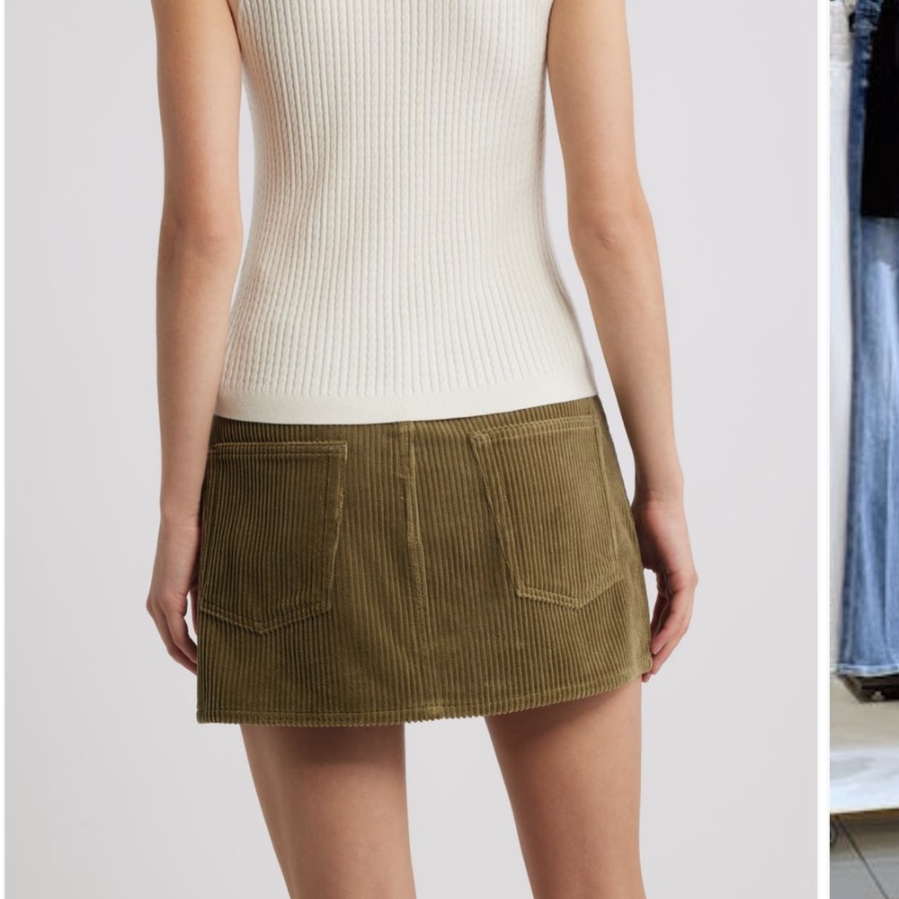 Frame Denim Ivory Ribbed Tank Top - Picture 9 of 14